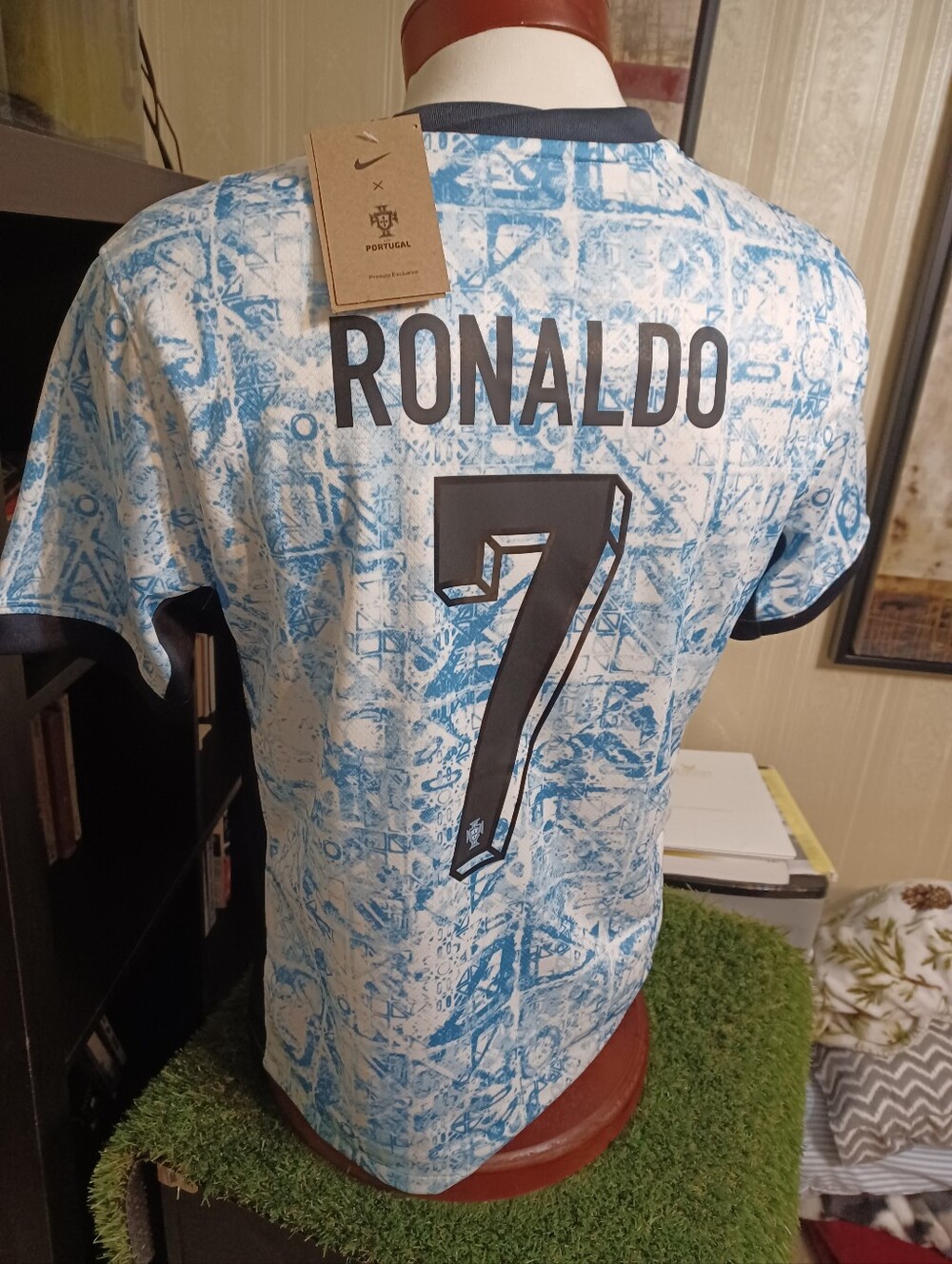 Portugal Blue & White Football Jersey by Nike - Men's - Picture 2 of 3